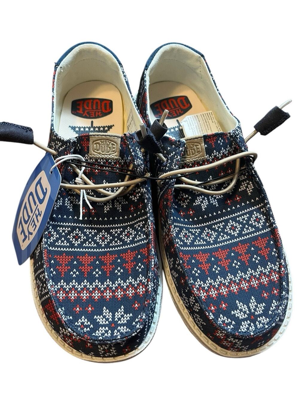 Hey Dude Wendy Winter Sweater Christmas Women's Size 6 Slip-On Shoes 43536-4HQ